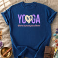 Yoga Where My Heart Feels Home Comfort Colors® Unisex T-Shirt