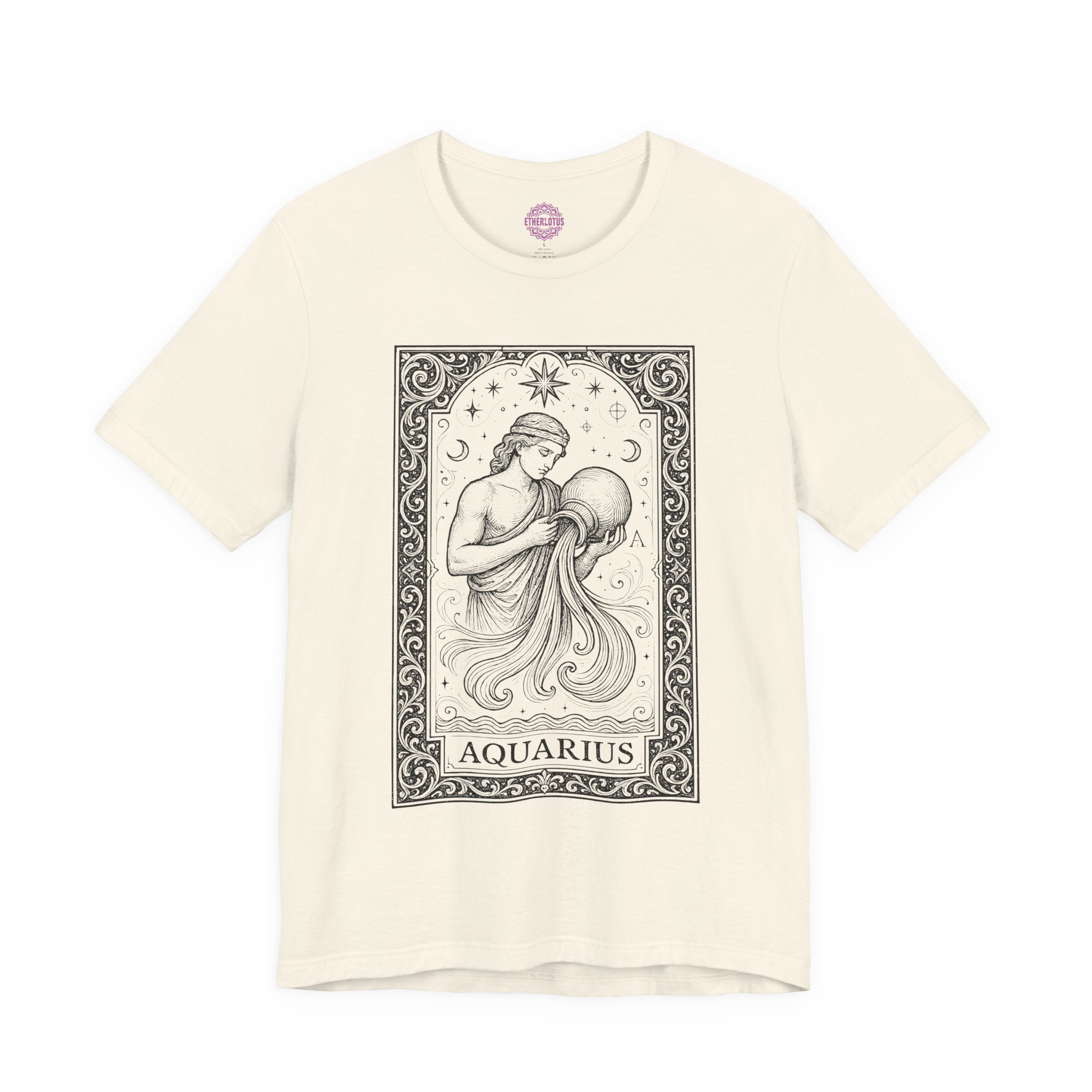 Aquarius Celestial Tarot Card Premium Unisex T-Shirt