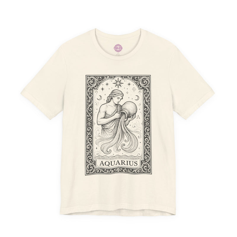 Aquarius Celestial Tarot Card Premium Unisex T-Shirt