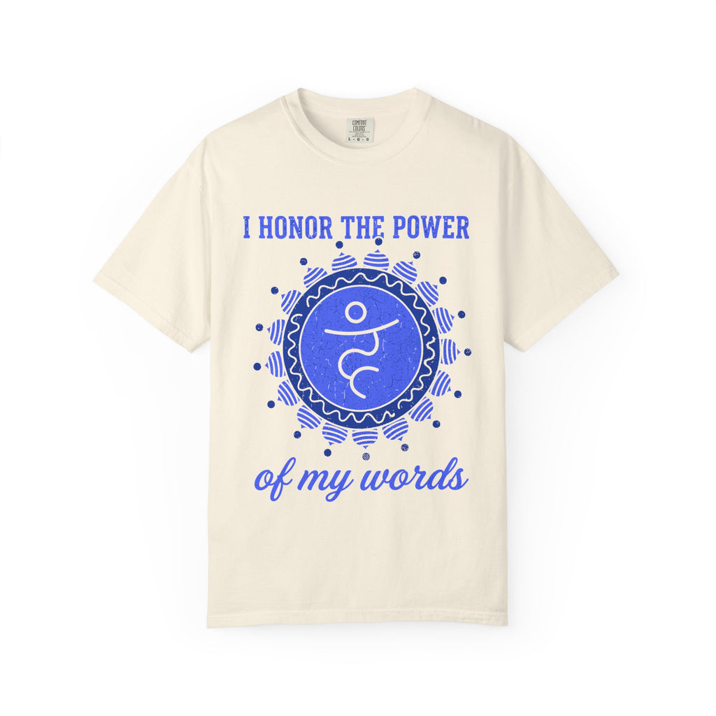 I Honor the Power of My Words Vishuddha Throat Chakra Comfort Colors® Unisex T-Shirt