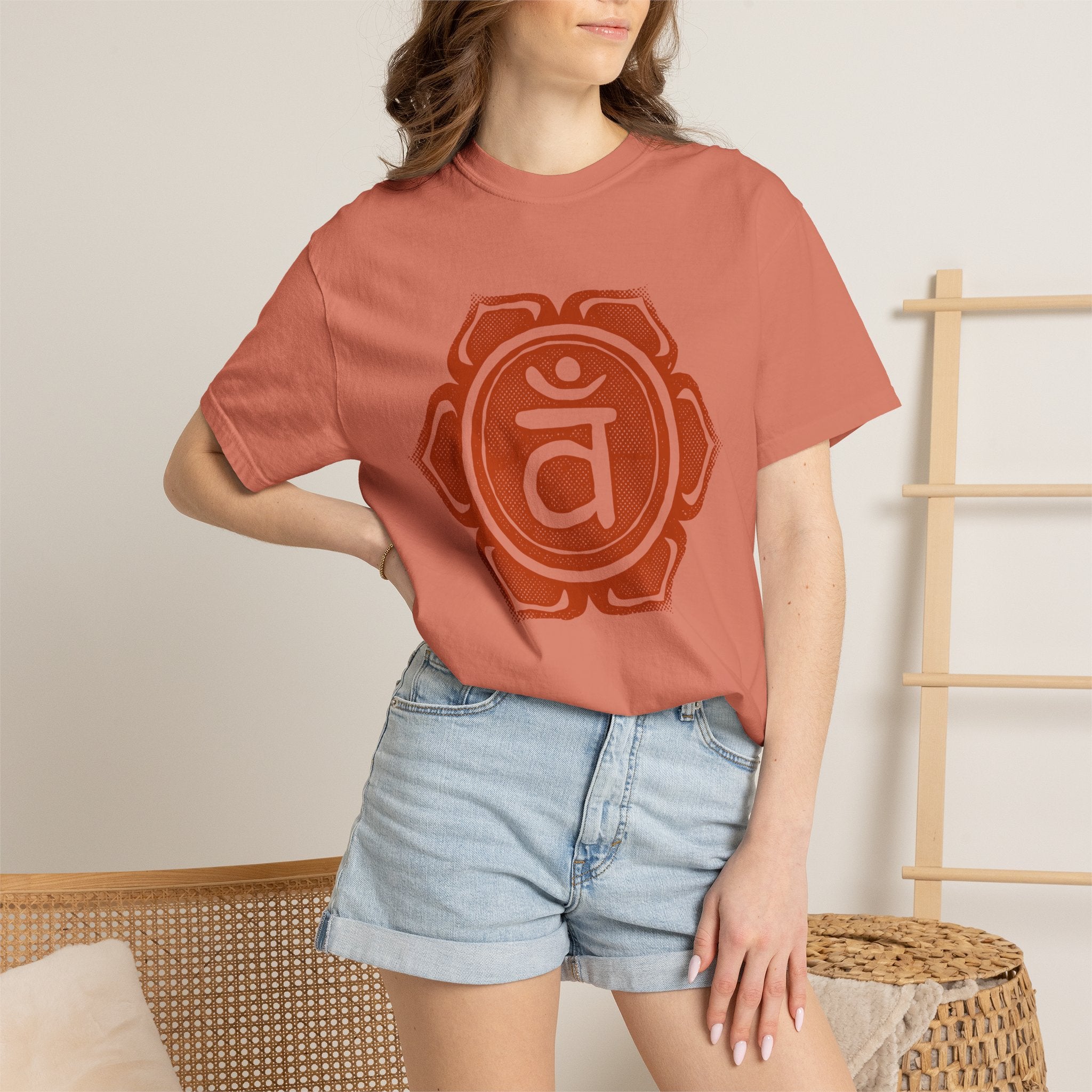 29 Vam Bija Svadhisthana Sacral Chakra Symbol Sacred Geometry Comfort Colors® Unisex T-Shirt