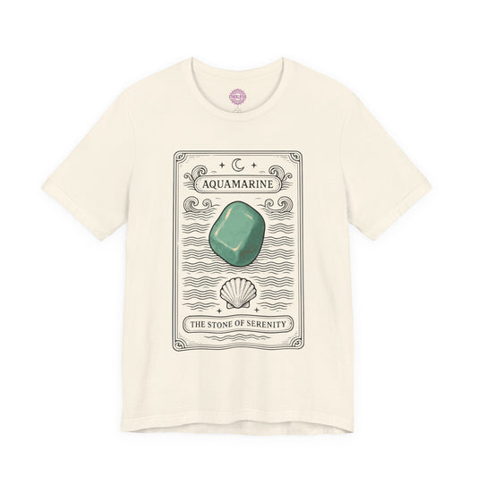 Aquamarine Stone of Serenity Premium Unisex T-Shirt