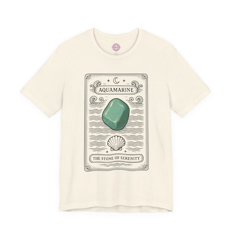 Aquamarine Stone of Serenity Premium Unisex T-Shirt