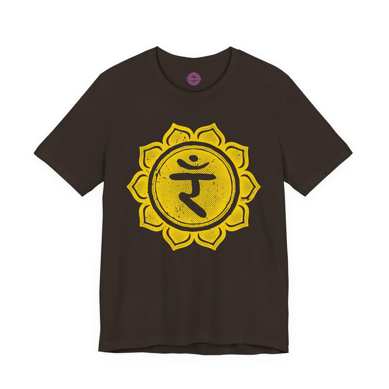 Ram Bija Manipura Solar Plexus Chakra Symbol Sacred Geometry Premium Unisex T-Shirt