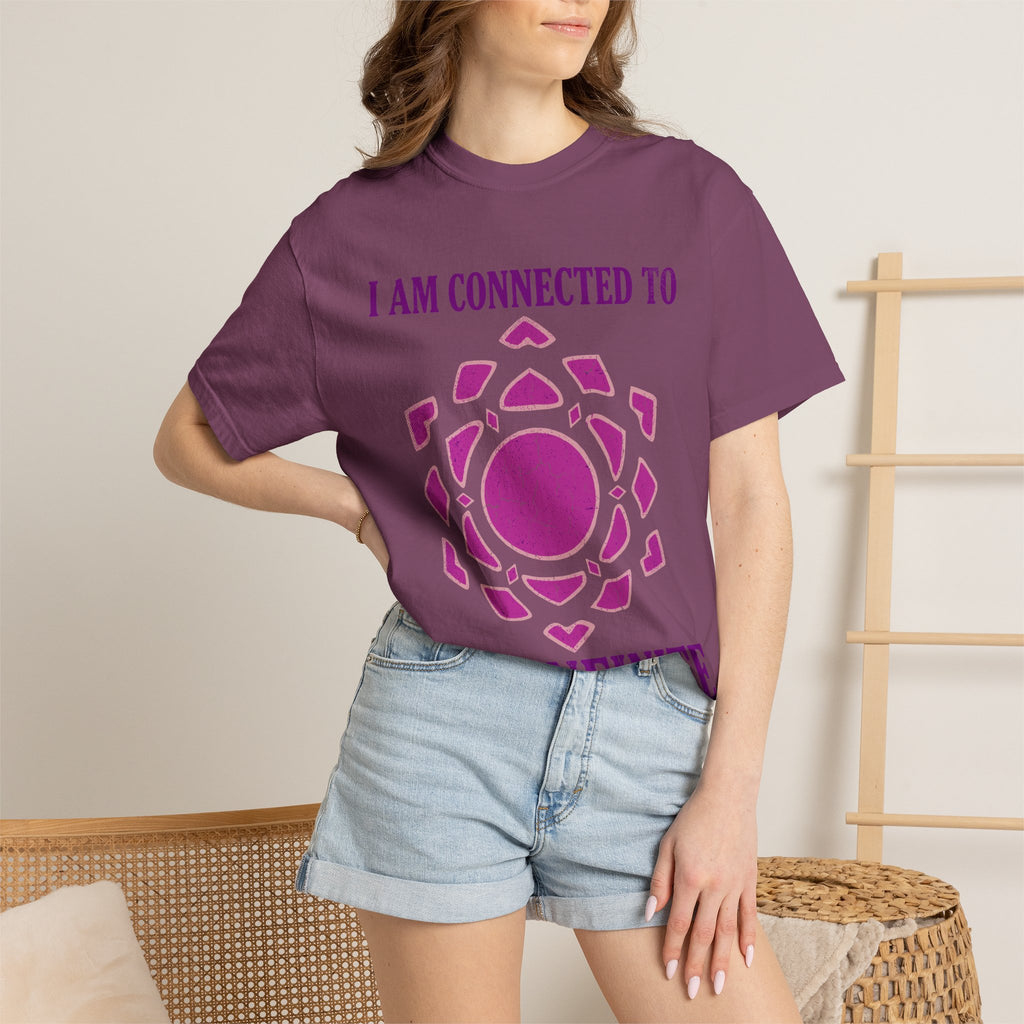 I Am Connected to the Infinite Crown Chakra Sahasrara Comfort Colors® Unisex T-Shirt