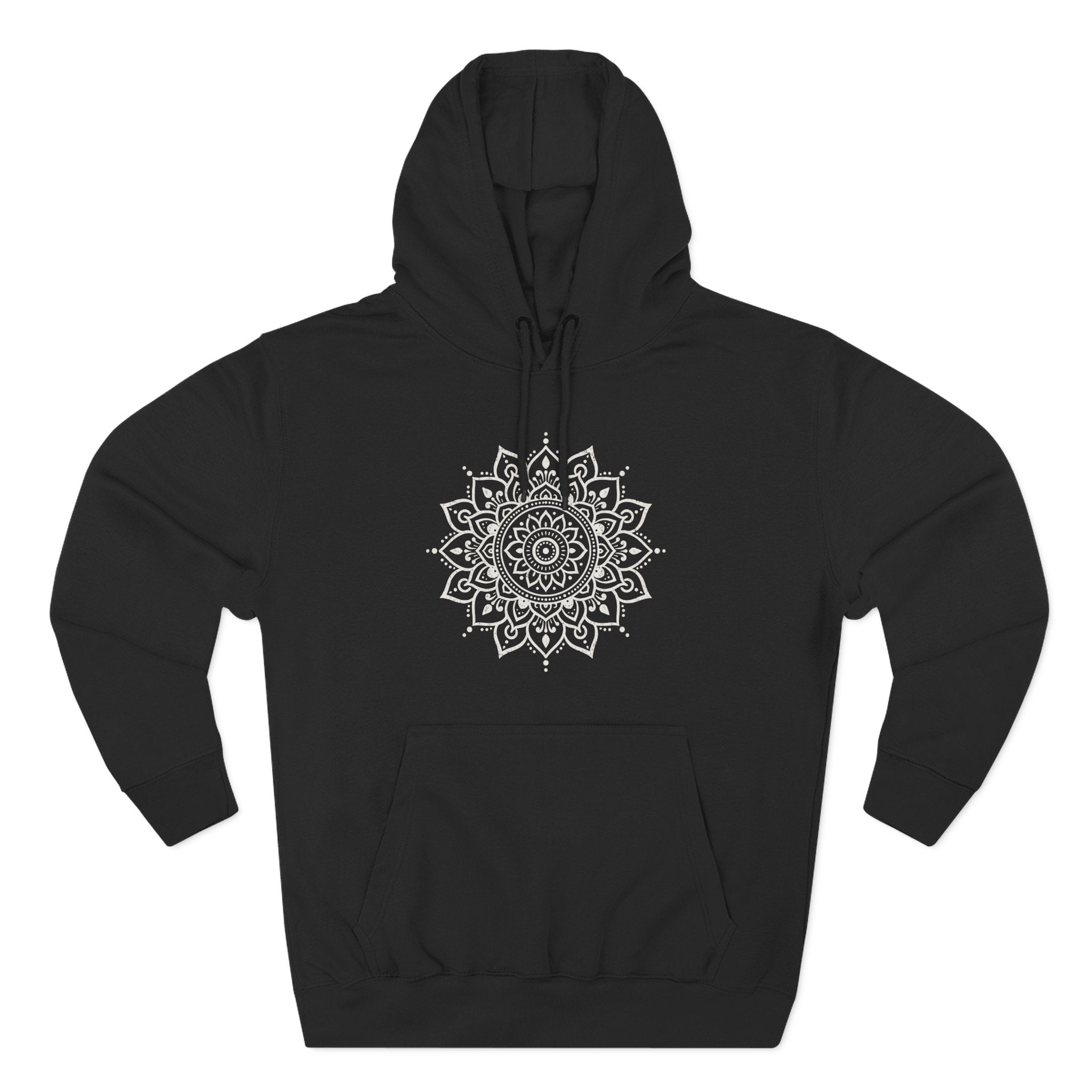 Mandala Sacred Lotus Geometric Spiritual Vintage Premium Unisex Hoodie