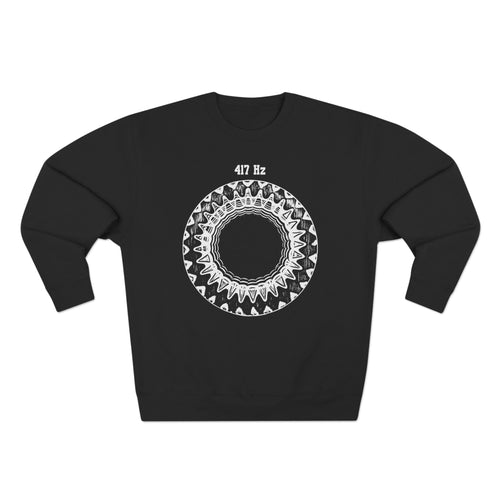 417 Hz Solfeggio Frequency Cymatics Sound Premium Unisex Sweatshirt