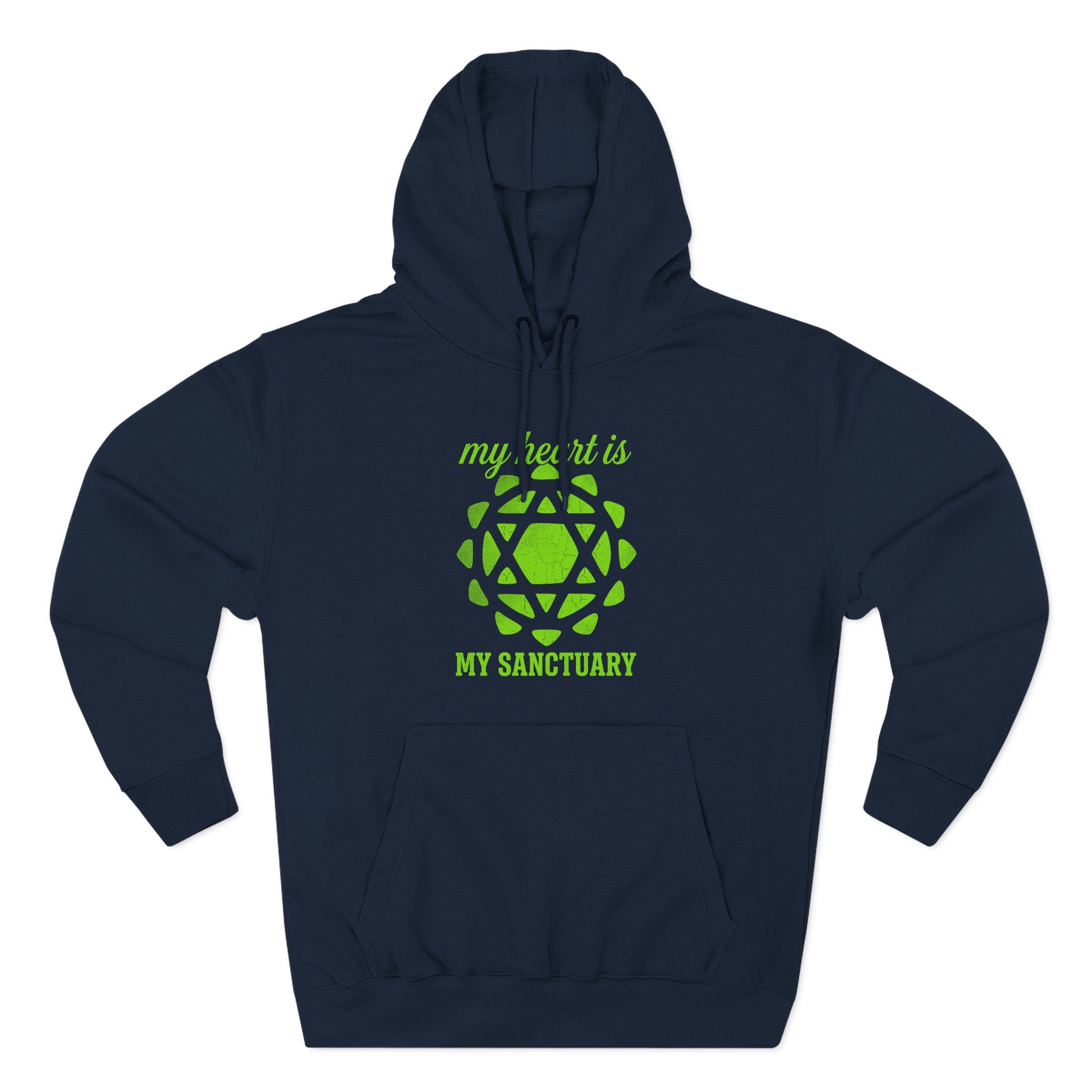 My Heart Is My Sanctuary Heart Chakra Anahata Premium Unisex Hoodie