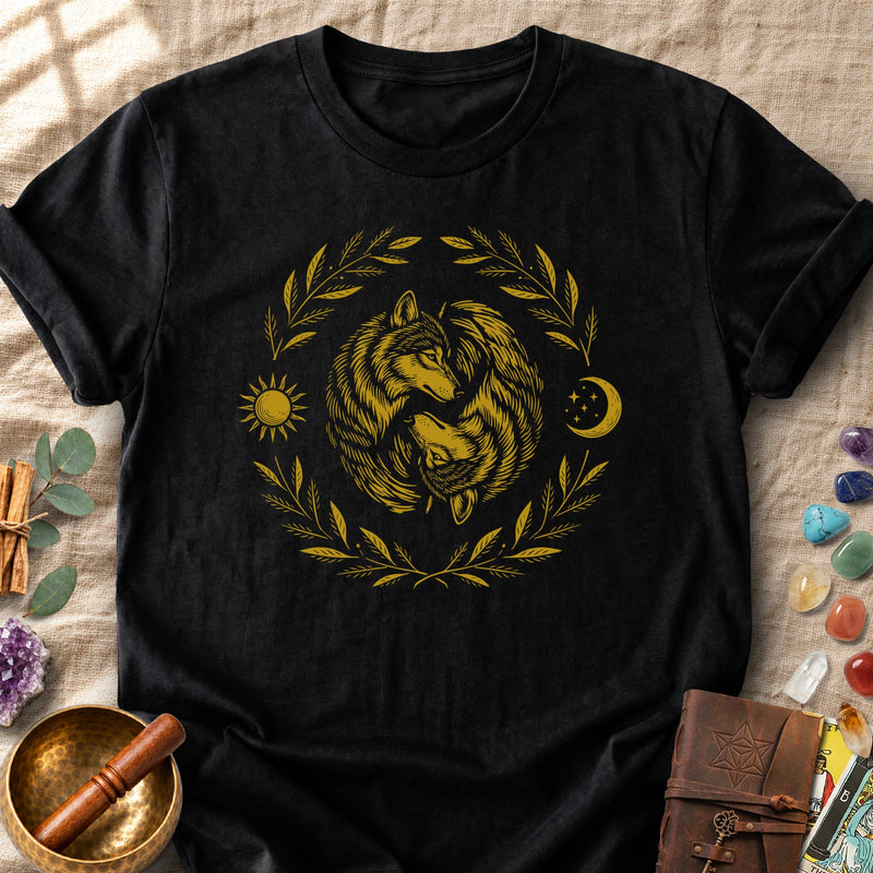 Two Wolves Yin Yang Comfort Colors® Unisex T-Shirt