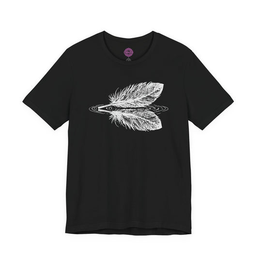 Sacred Reflection Feathers Premium Unisex T-Shirt
