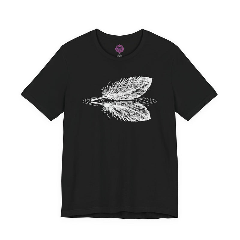 Sacred Reflection Feathers Premium Unisex T-Shirt