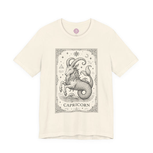 Capricorn Celestial Tarot Card Premium Unisex T-Shirt