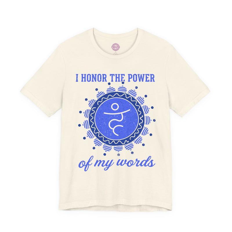 I Honor the Power of My Words Vishuddha Throat Chakra Premium Unisex T-Shirt