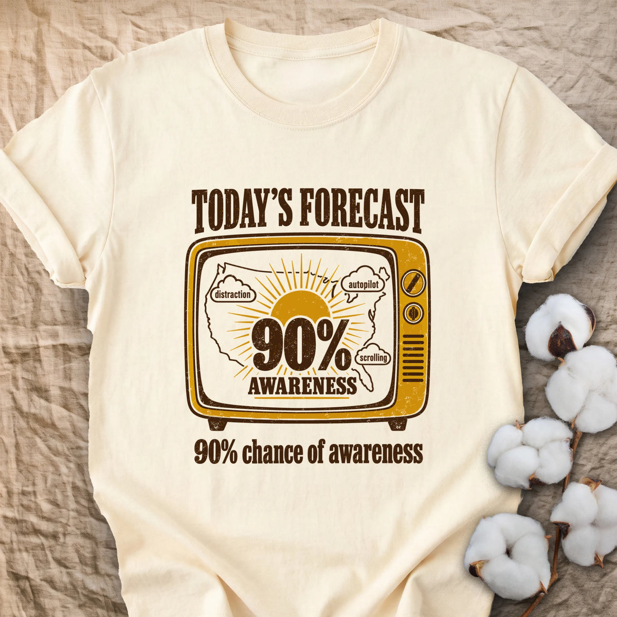 90% Chance Of Awareness Comfort Colors® Unisex T-Shirt