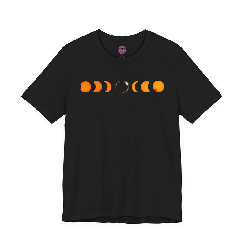 Solar Eclipse Diamond Ring Sequence Premium Unisex T-Shirt