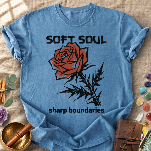Soft Soul Sharp Boundaries Rose Comfort Colors® Unisex T-Shirt