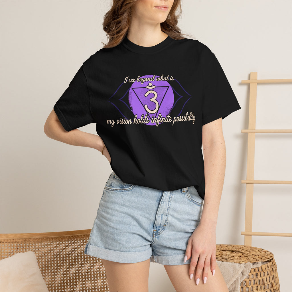 I See Beyond What Is My Vision Holds Infinite Possibility Third Eye Chakra Comfort Colors® Unisex T-Shirt