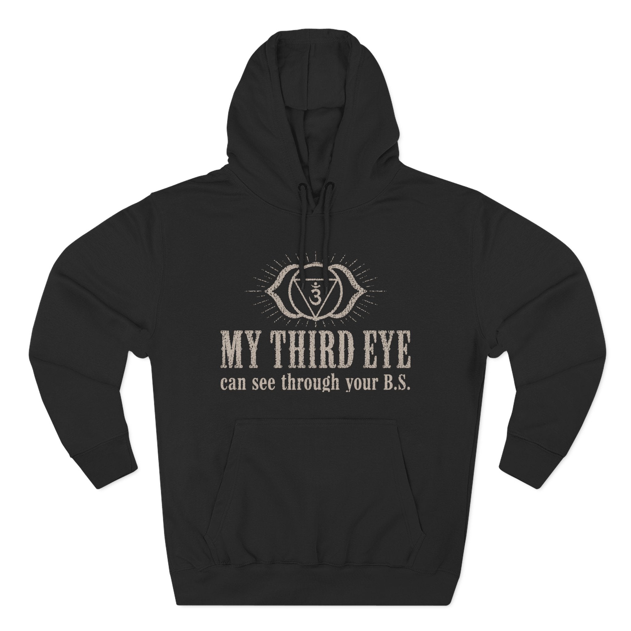 Third Eye Ajna Chakra Spiritual Humor Vintage Graphic Premium Unisex Hoodie