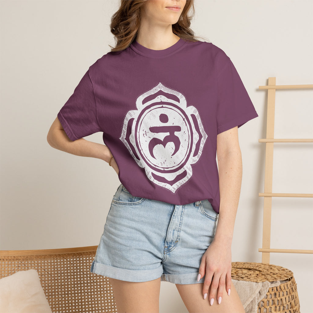 28 Lam Bija Muladhara Root Chakra Symbol Sacred Geometry Comfort Colors® Unisex T-Shirt