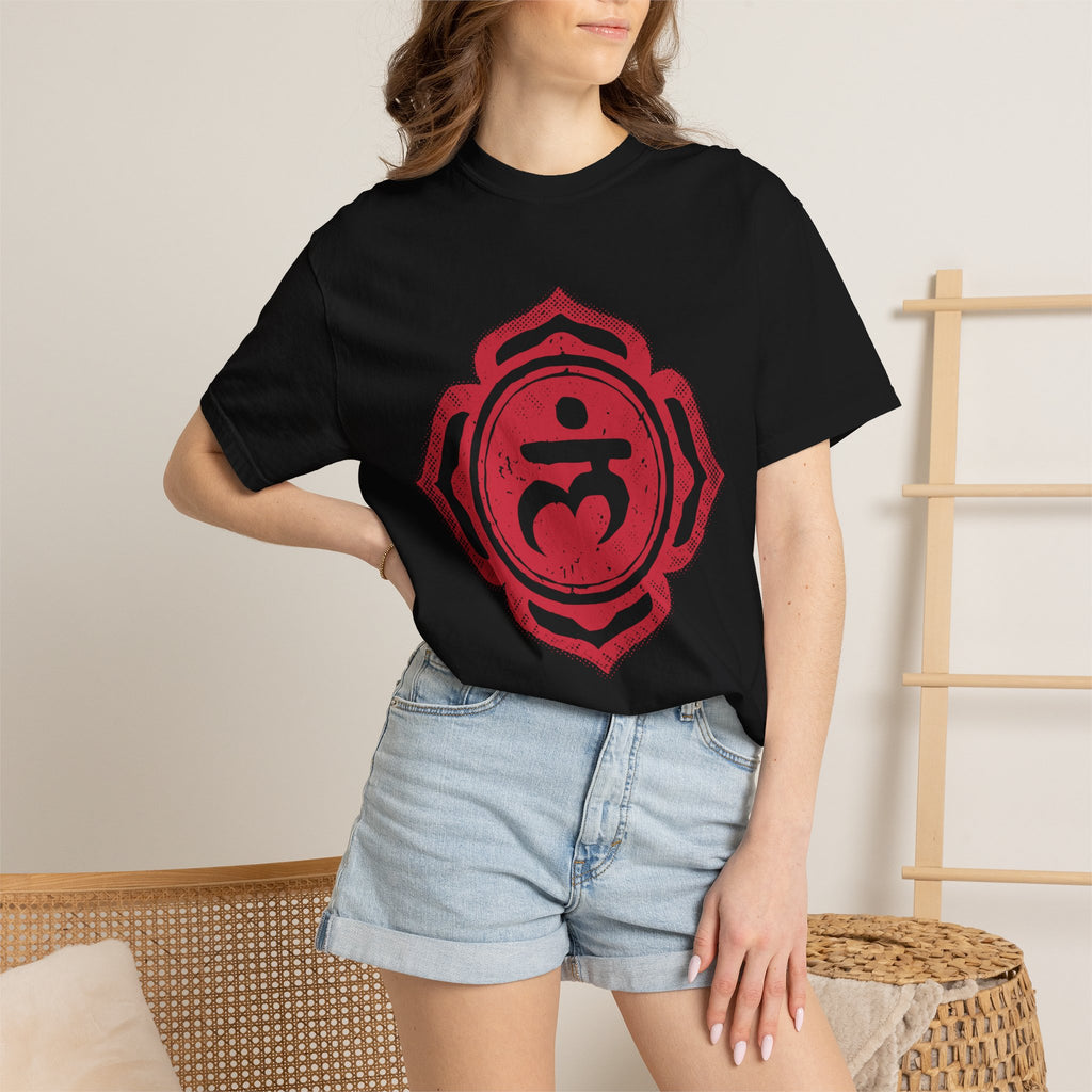 28 Lam Bija Muladhara Root Chakra Symbol Sacred Geometry Comfort Colors® Unisex T-Shirt