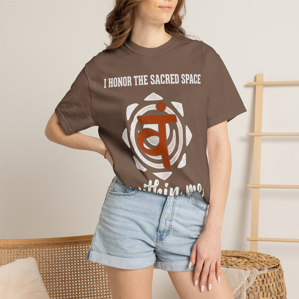 I Honor the Sacred Space Within Me Svadhisthana Chakra Comfort Colors® Unisex T-Shirt