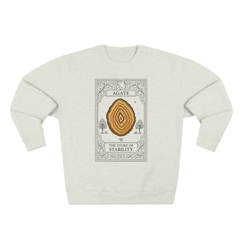 Agate Stone of Stability Premium Unisex Sweatshirt