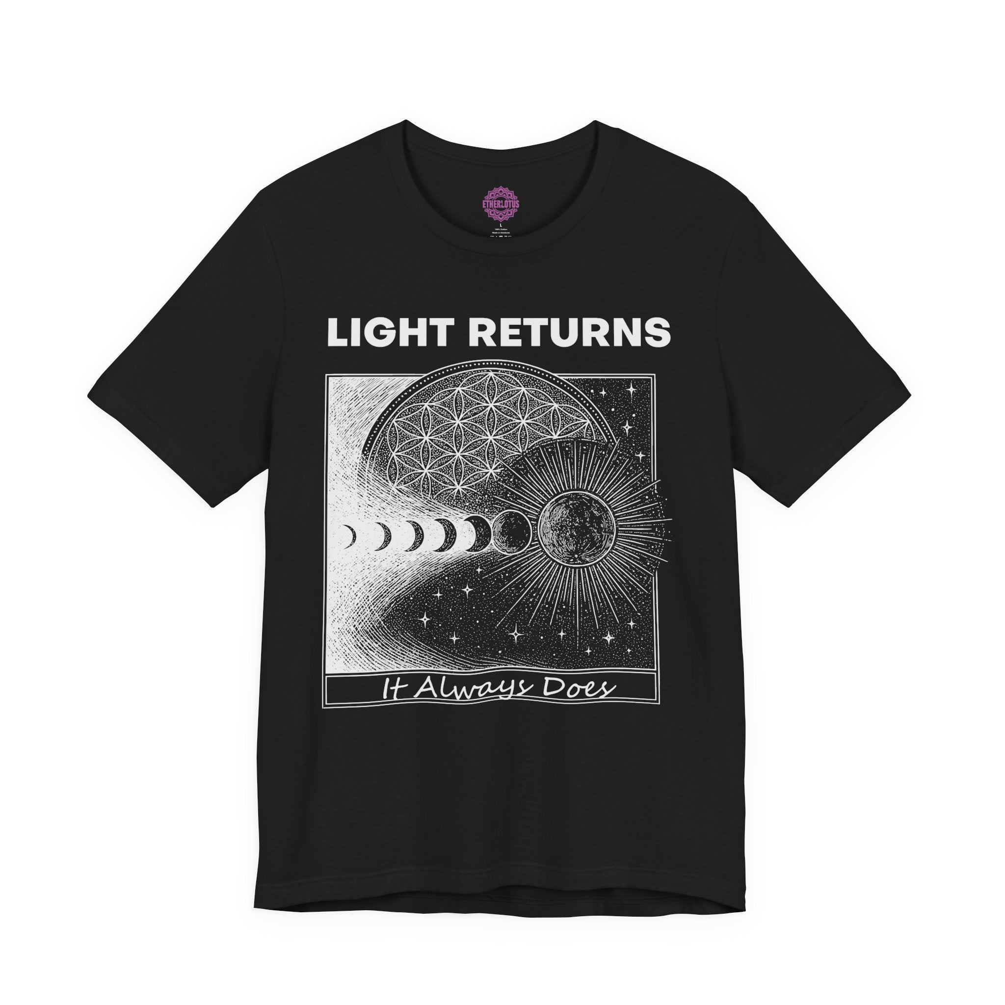Light Returns Sacred Geometry Premium Unisex T-Shirt