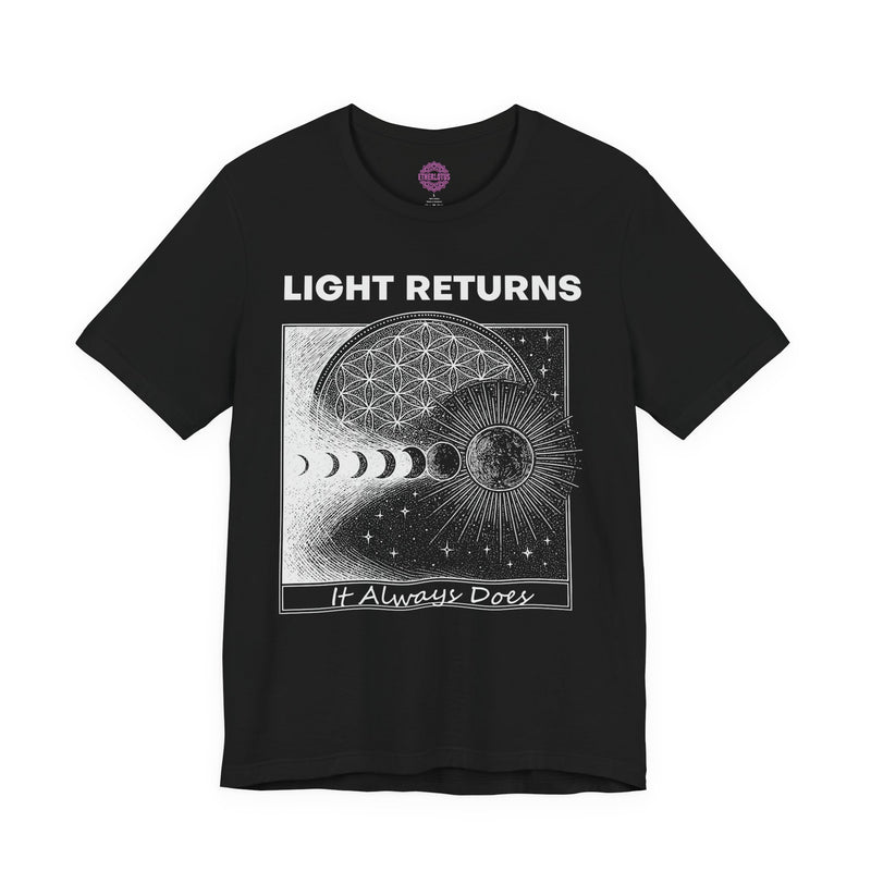 Light Returns Sacred Geometry Premium Unisex T-Shirt