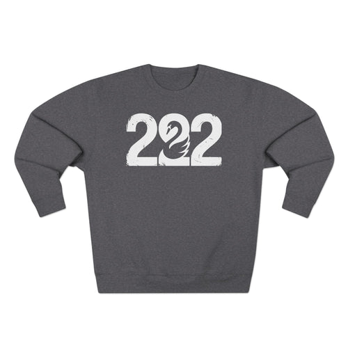222 Angel Number Swan Grace Premium Unisex Sweatshirt
