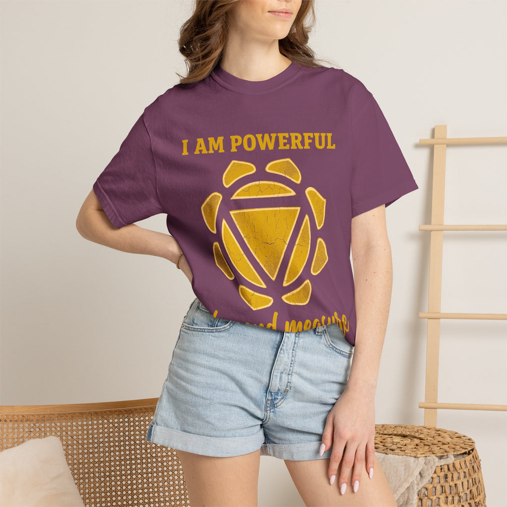 I Am Powerful Beyond Measure Solar Plexus Chakra Comfort Colors® Unisex T-Shirt