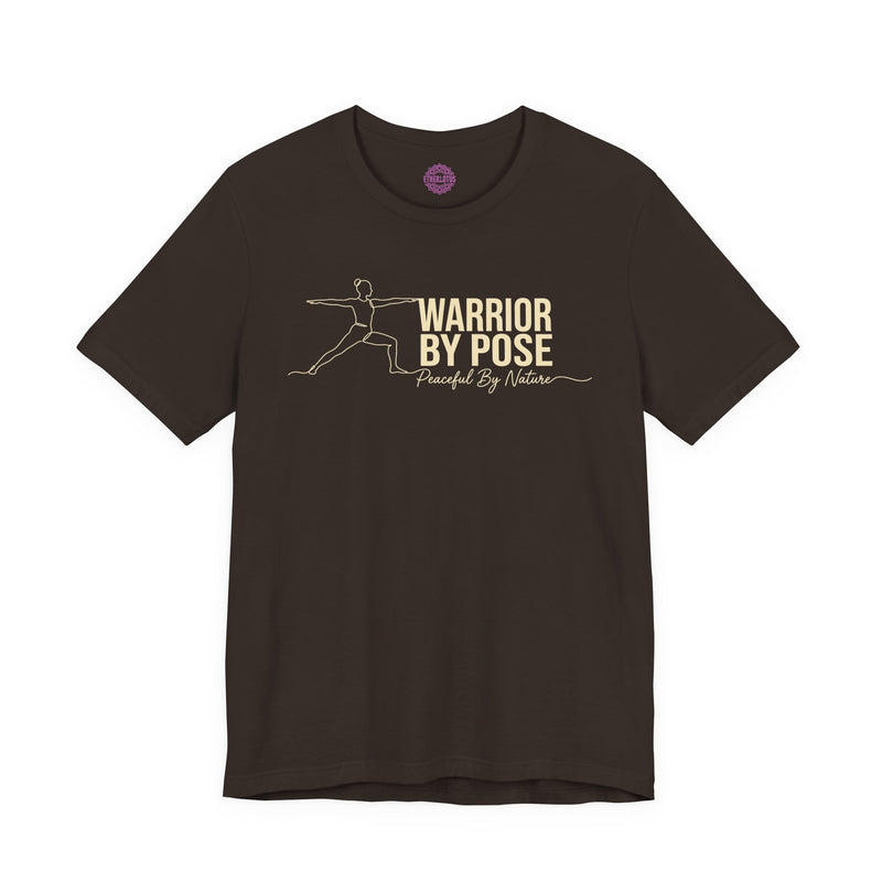 Warrior By Pose Peaceful By Nature Yoga Premium Unisex T-Shirt