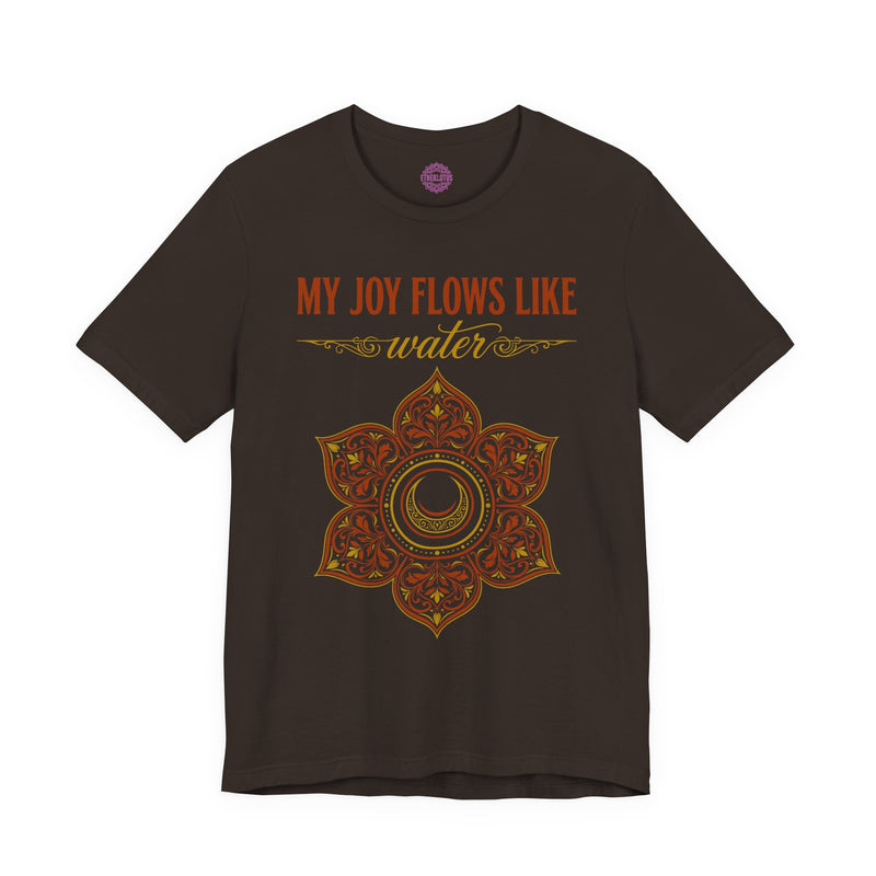 My Joy Flows Like Water Sacral Chakra Mandala Premium Unisex T-Shirt