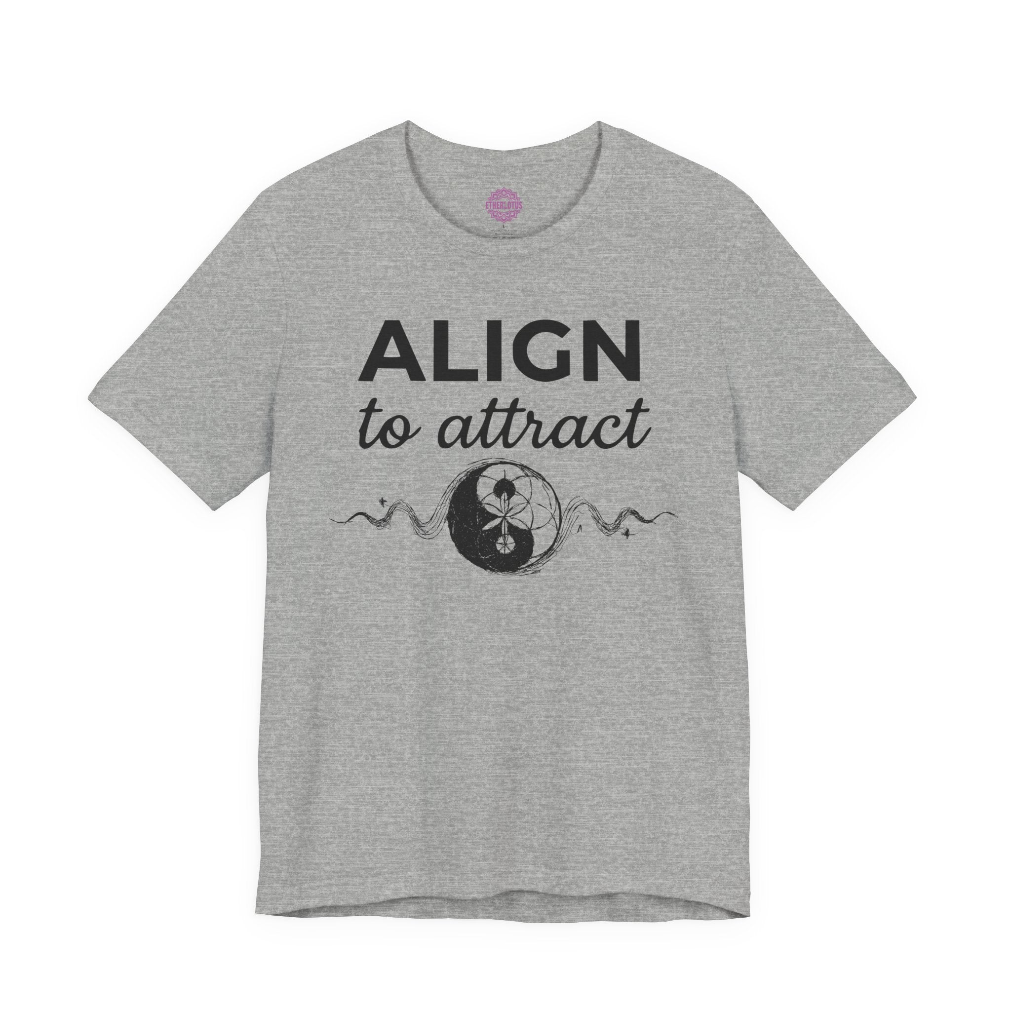 Align To Attract Yin Yang Sacred Geometry Premium Unisex T-Shirt