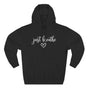 Just Breathe Script Heart Minimal Premium Unisex Hoodie