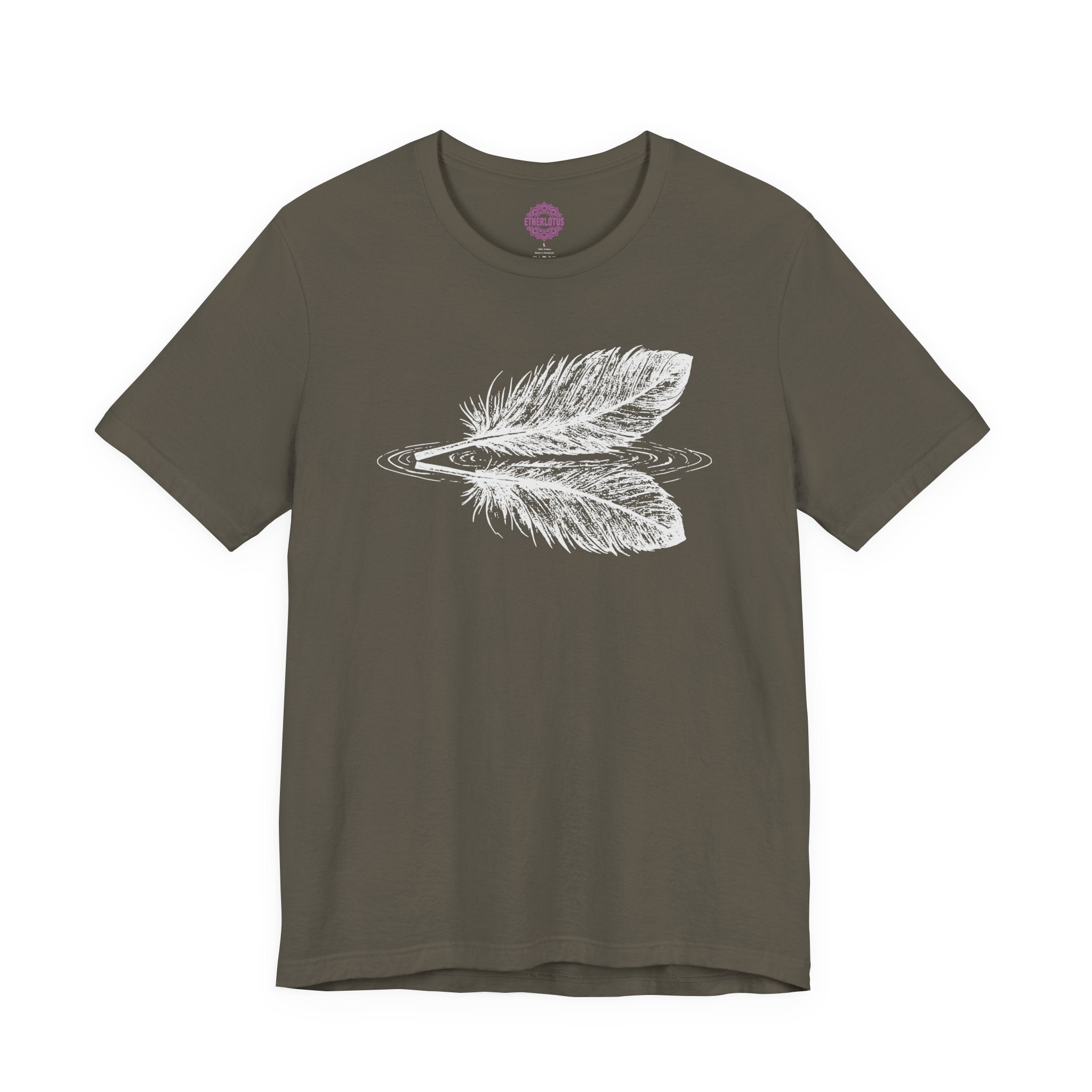 Sacred Reflection Feathers Premium Unisex T-Shirt