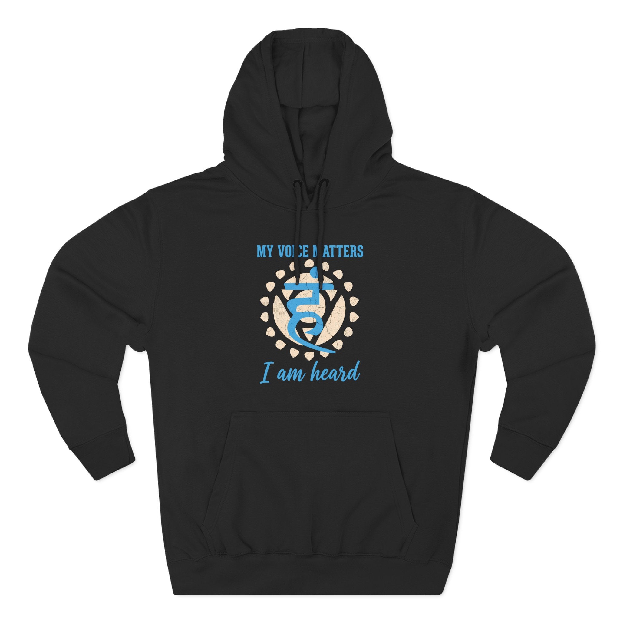 My Voice Matters I Am Heard Throat Chakra Vishuddha Premium Unisex Hoodie
