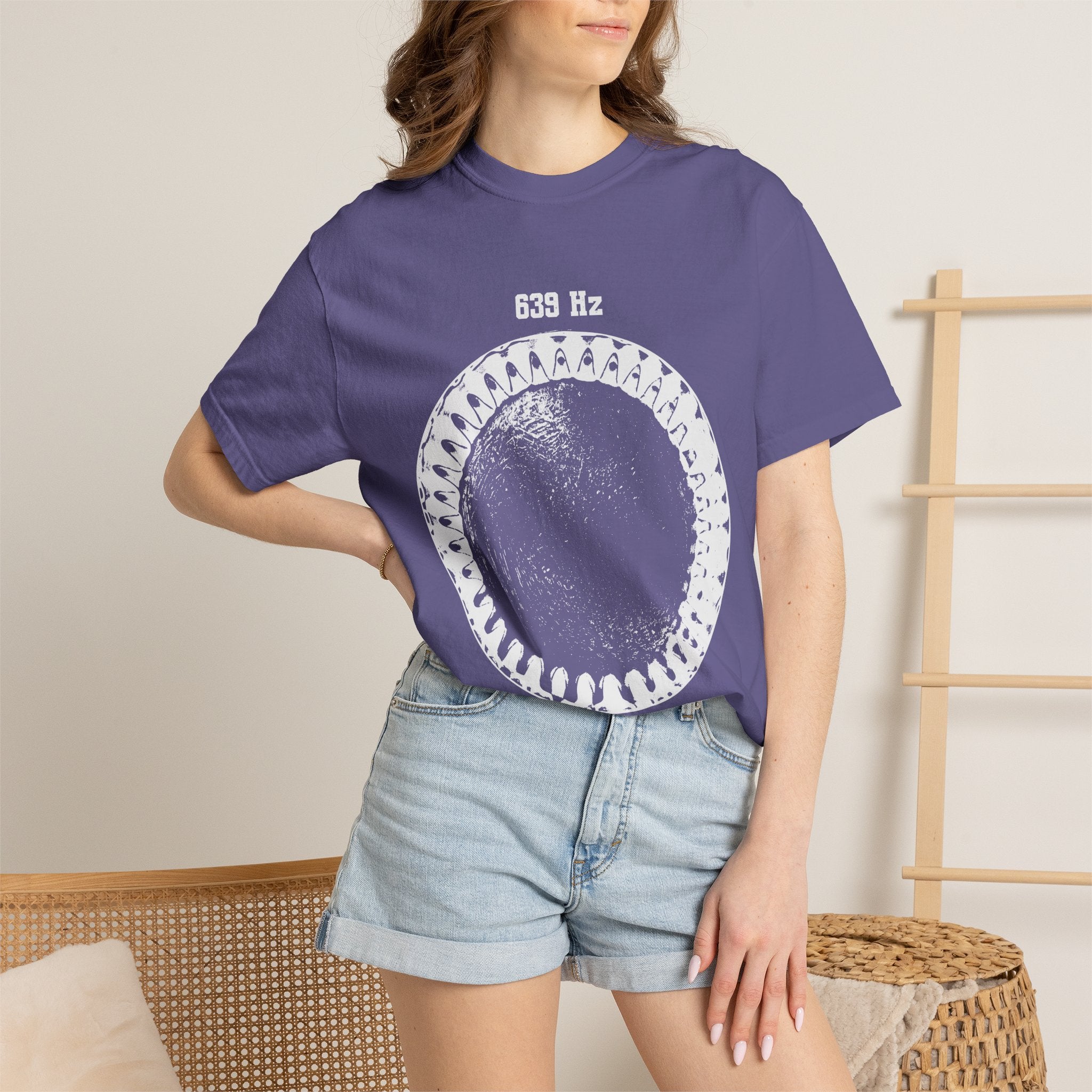 639 Hz Solfeggio Frequency Cymatics Connection Harmony Comfort Colors® Unisex T-Shirt