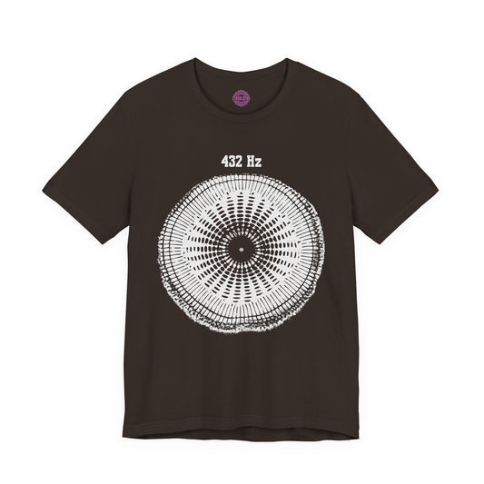 432 Hz Natural Tuning Cymatics Sacred Frequency Sound Premium Unisex T-Shirt