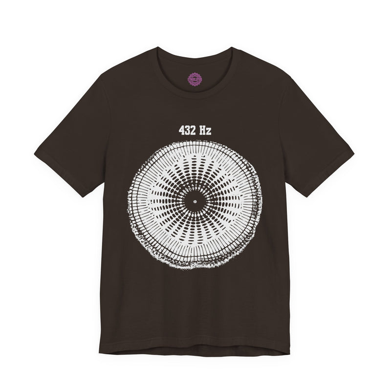 432 Hz Natural Tuning Cymatics Sacred Frequency Sound Premium Unisex T-Shirt