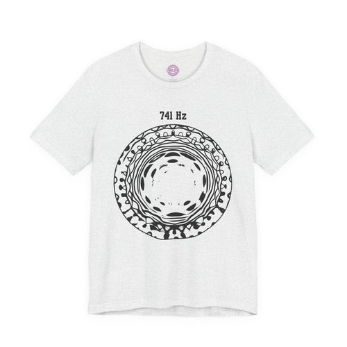 741 Hz Solfeggio Frequency Cymatics Awakening Sound Premium Unisex T-Shirt