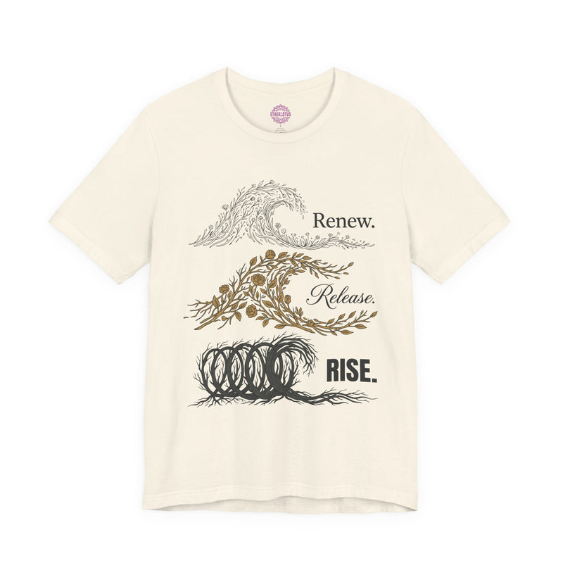 Renew Release Rise Botanical Wave Premium Unisex T-Shirt