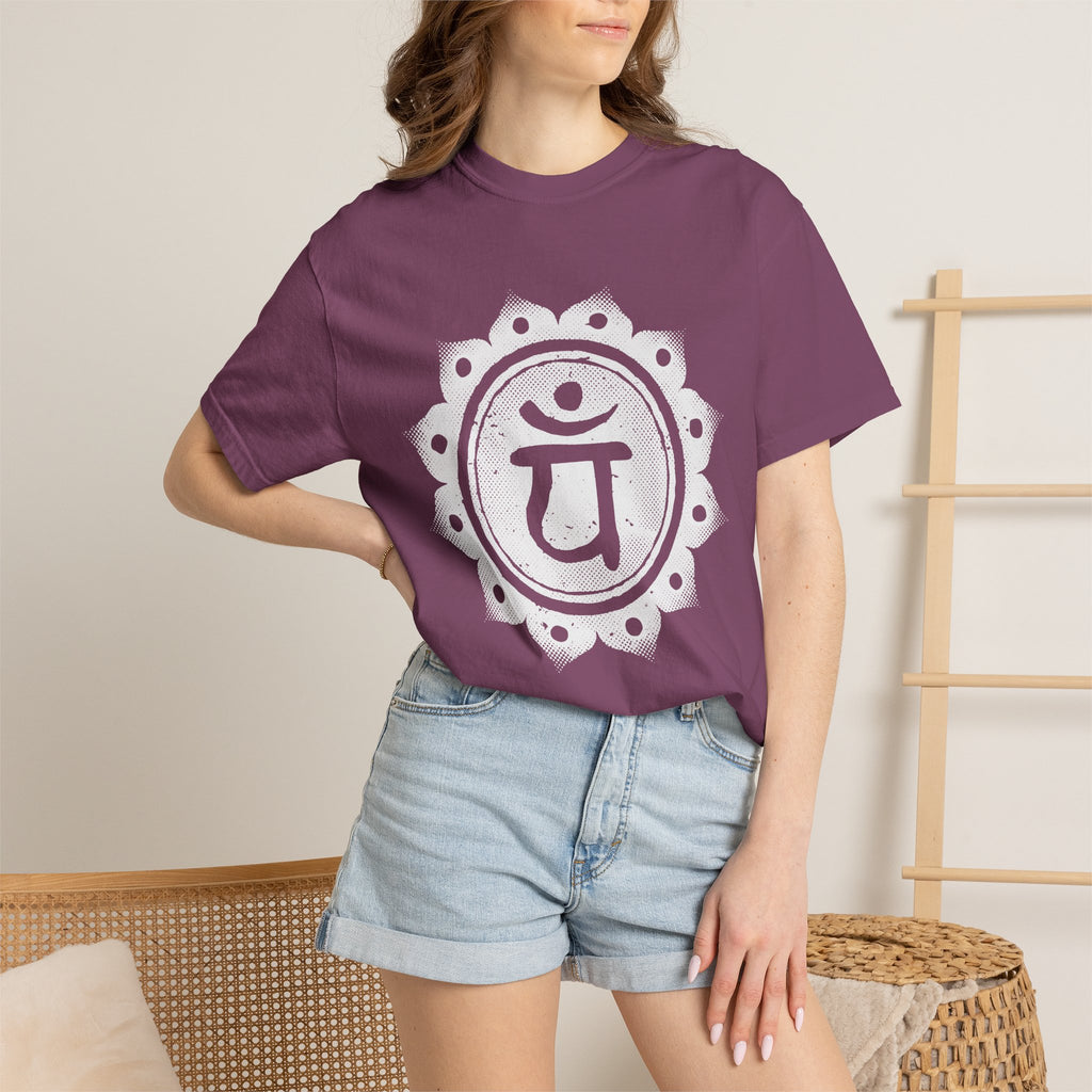 Yam Bija Anahata Heart Chakra Symbol Sacred Geometry Comfort Colors® Unisex T-Shirt
