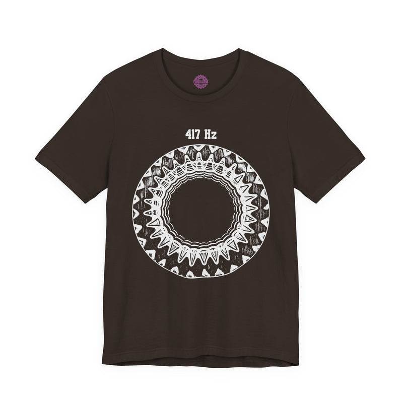417 Hz Solfeggio Frequency Cymatics Sound Premium Unisex T-Shirt