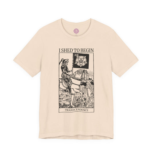 Transcendence Shed To Begin Tarot Premium Unisex T-Shirt