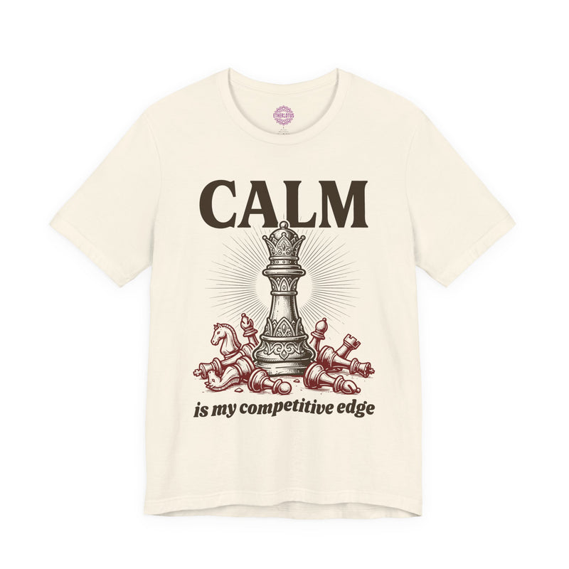 Calm Is My Competitive Edge Chess Queen Premium Unisex T-Shirt