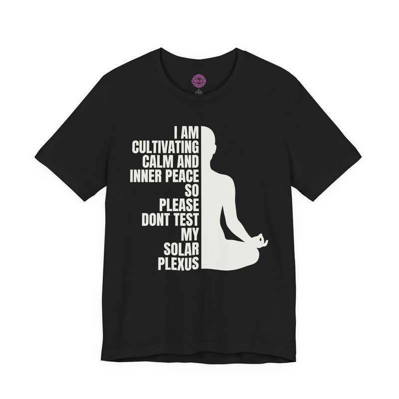 Don't Test My Solar Plexus Meditation Premium Unisex T-Shirt