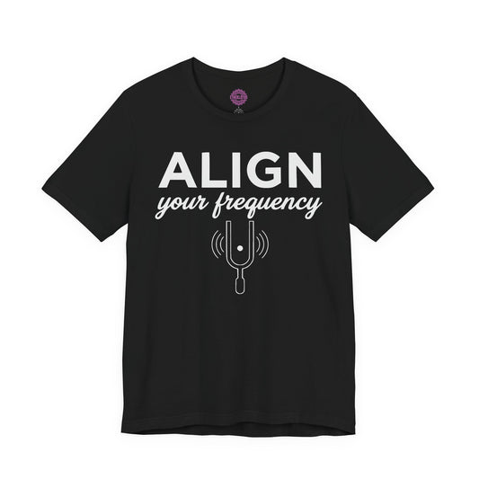 Align Your Frequency Tuning Fork Premium Unisex T-Shirt