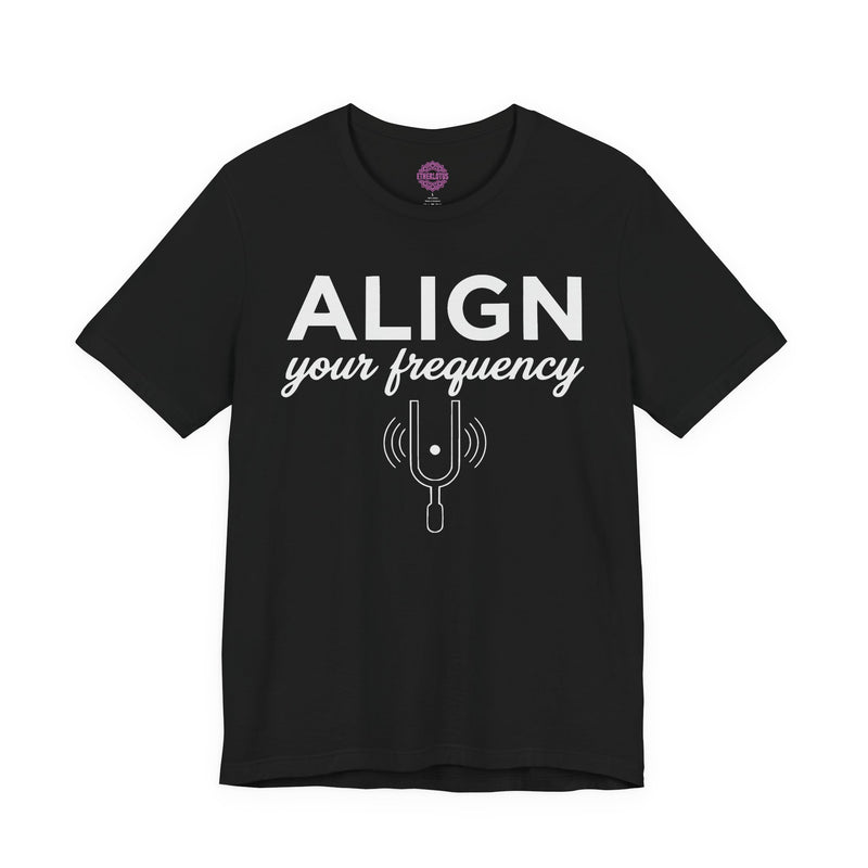 Align Your Frequency Tuning Fork Premium Unisex T-Shirt