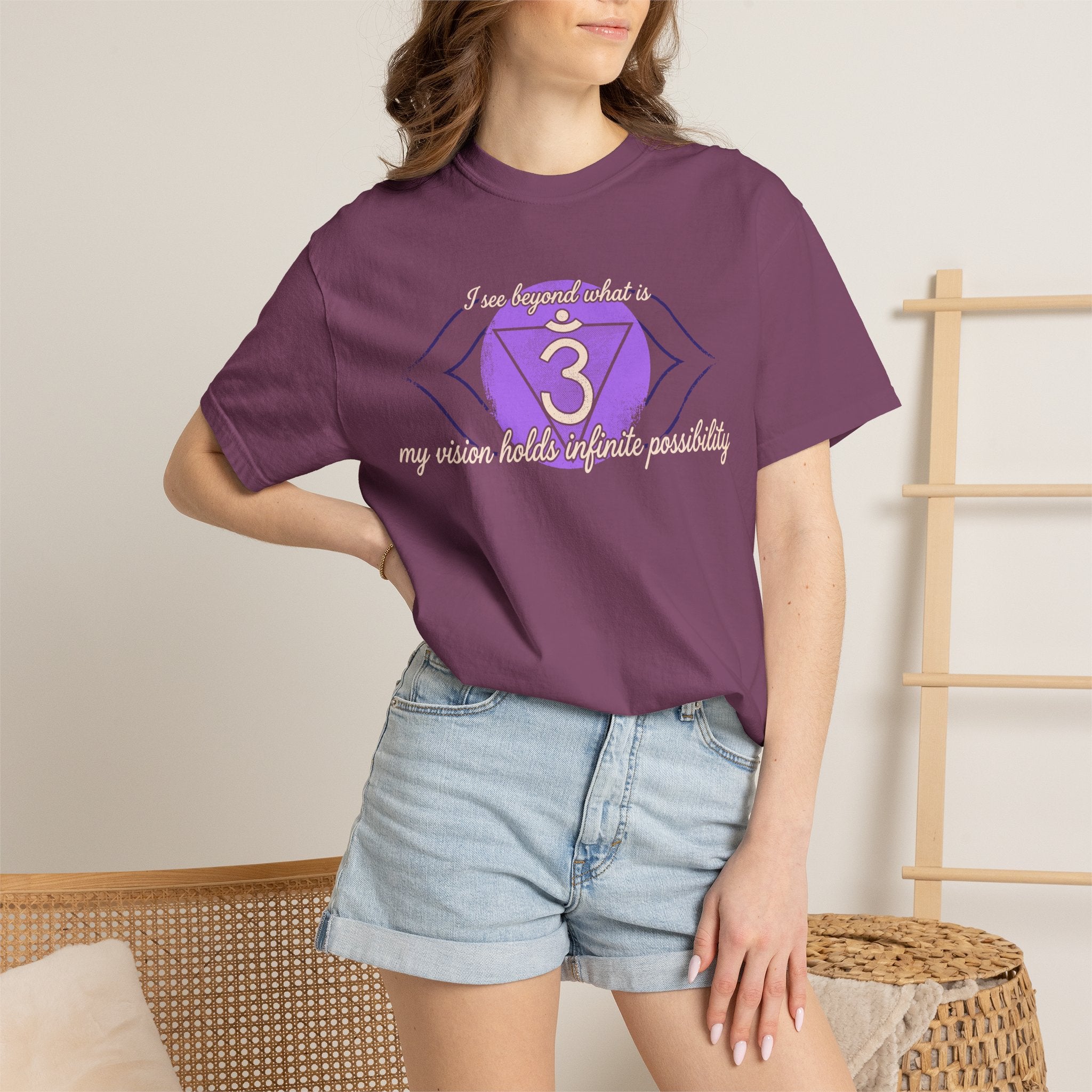 I See Beyond What Is My Vision Holds Infinite Possibility Third Eye Chakra Comfort Colors® Unisex T-Shirt