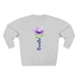 Breathe Watercolor Purple Lotus Stem Premium Unisex Sweatshirt